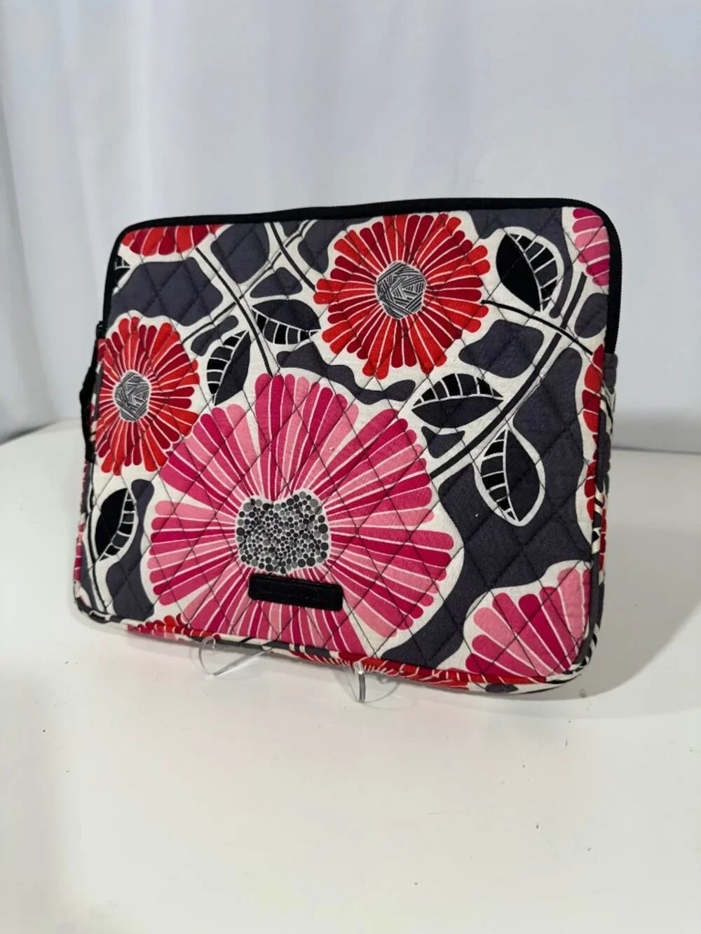 Vera Bradley Cherry Blossom Tablet Sleeve Quilted Case Pink Red Floral 10x8.5